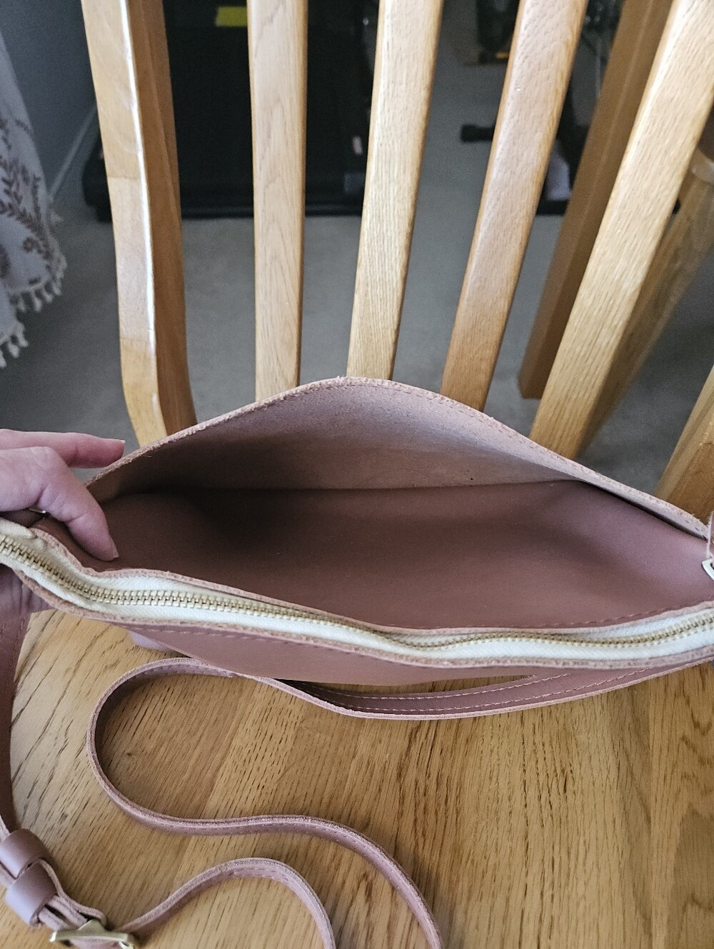 Portland Leather Poppy Purse In Sunkissed. - Picture 3 of 12